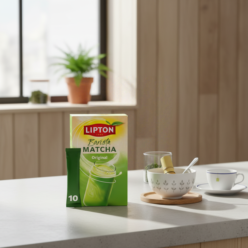 LIPTON Boisson instantanée Matcha Avoine - 10 x 11,2 g