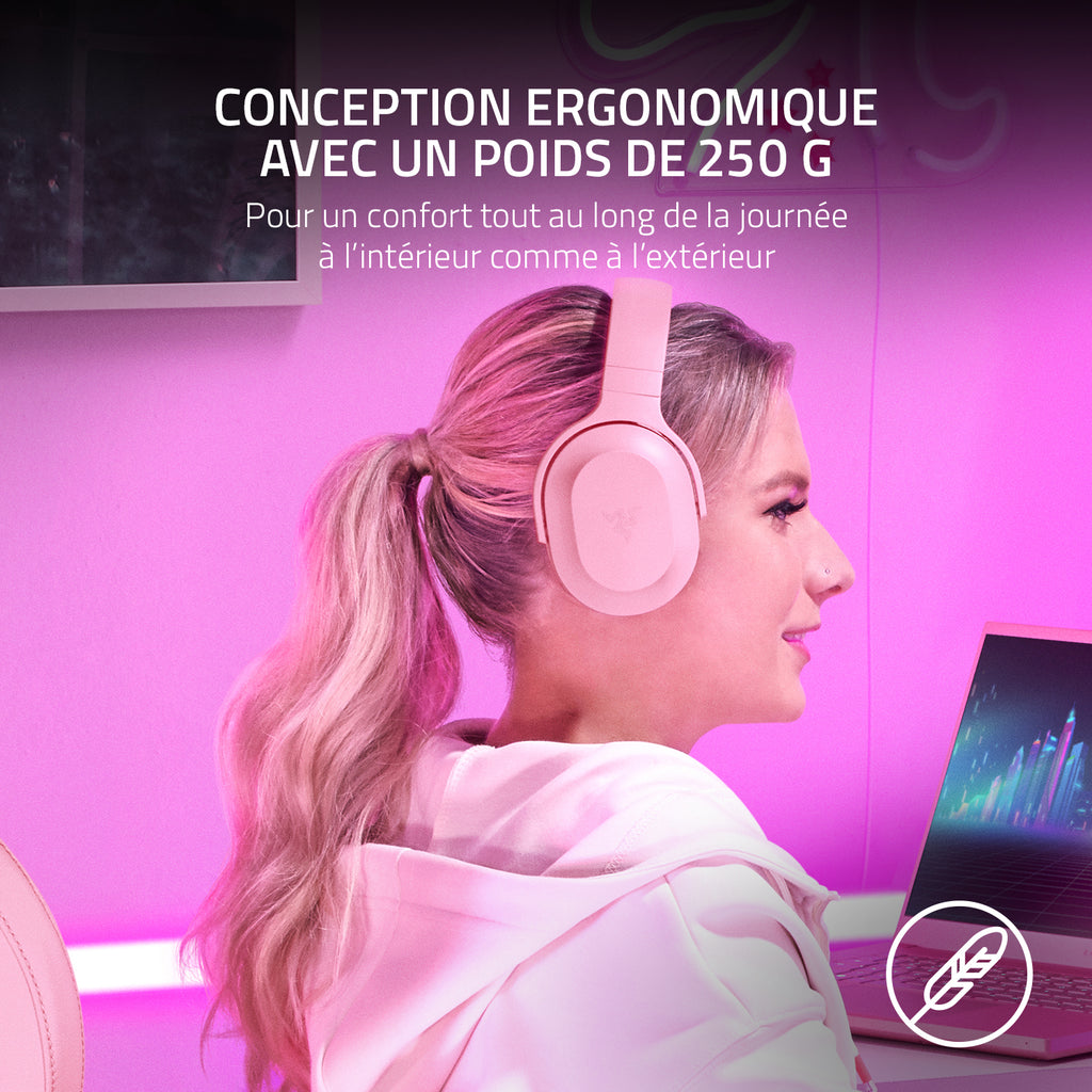 Razer Barracuda Casque Gaming sans fil - Rose Quartz