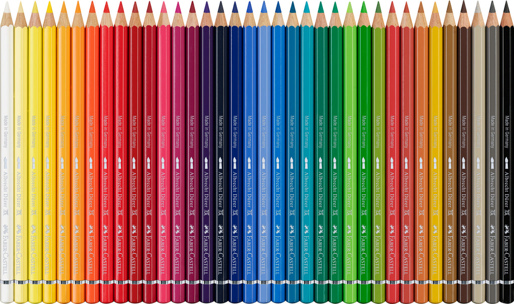Faber-Castell Boîte en métal de 36 crayons de couleur aquarellables