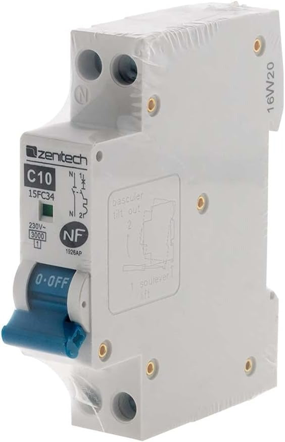 Disjoncteur 10A PH/N - NF - Zenitech