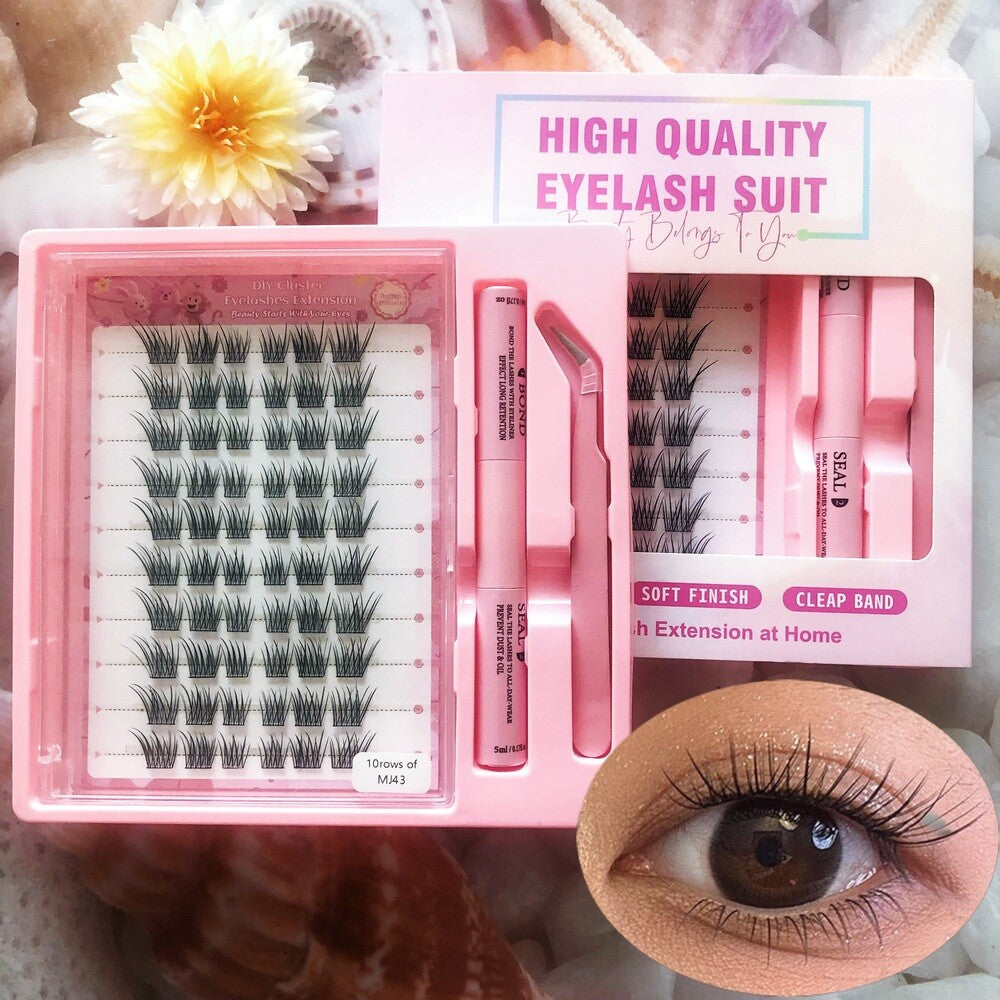 MeoMagic F52 Kit d'extensions de cils avec pince et colle - 120 pièces