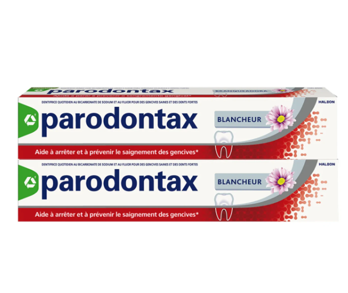 parodontax Dentifrice blanchissant pour gencives saines 2x75 ml