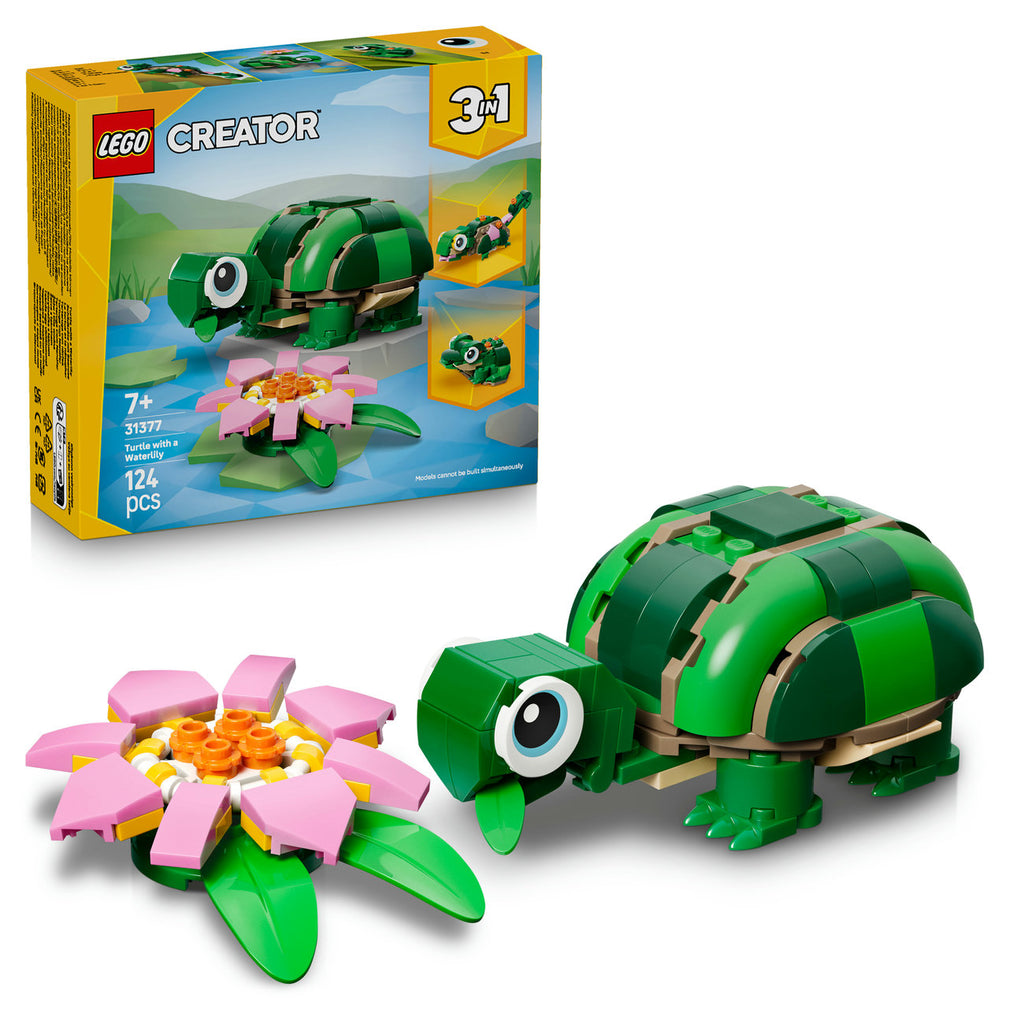 LEGO Creator 31377 La tortue et la fleur de nénuphar
