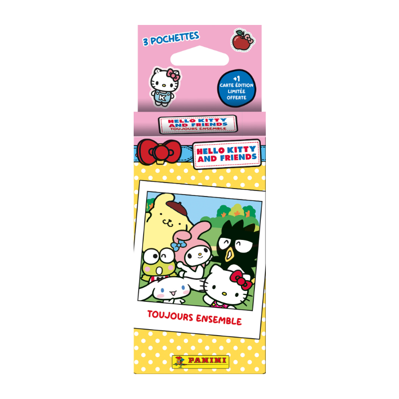 PANINI HELLO KITTY & FRIENDS TRADING CARDS Blister 3 pochettes + 1 carte édition limitée