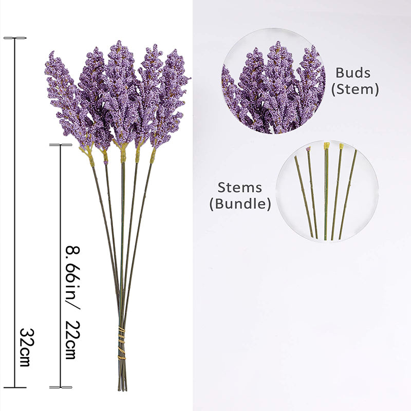 Yuejia 12 pièces fleurs artificielles 12,6 po / 32 cm, Faux épis de blé artificiels d’extérieur pour maison, fenêtre, bricolage, jardinière de jardin, mariage, ferme