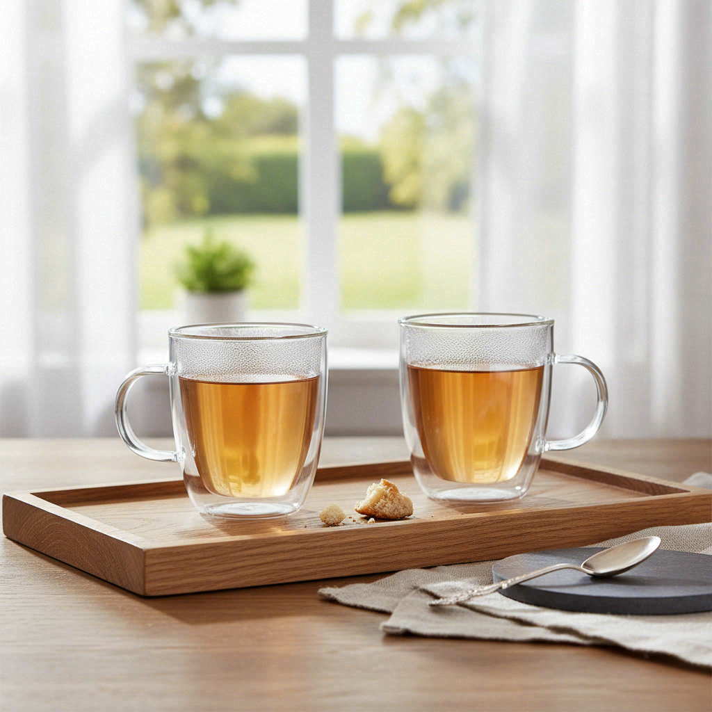 Bodum Bistro Lot de 2 tasses thermiques à double paroi avec poignée - 450 ml