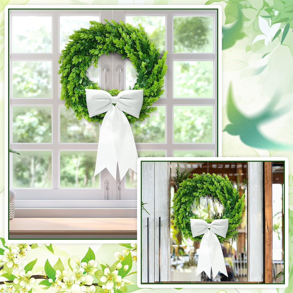 DDHS Couronne de buis avec ruban - 50 cm