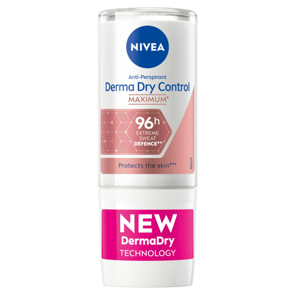 NIVEA Déodorant Femme Aisselles Derma Dry Control 96H Bille 50ml