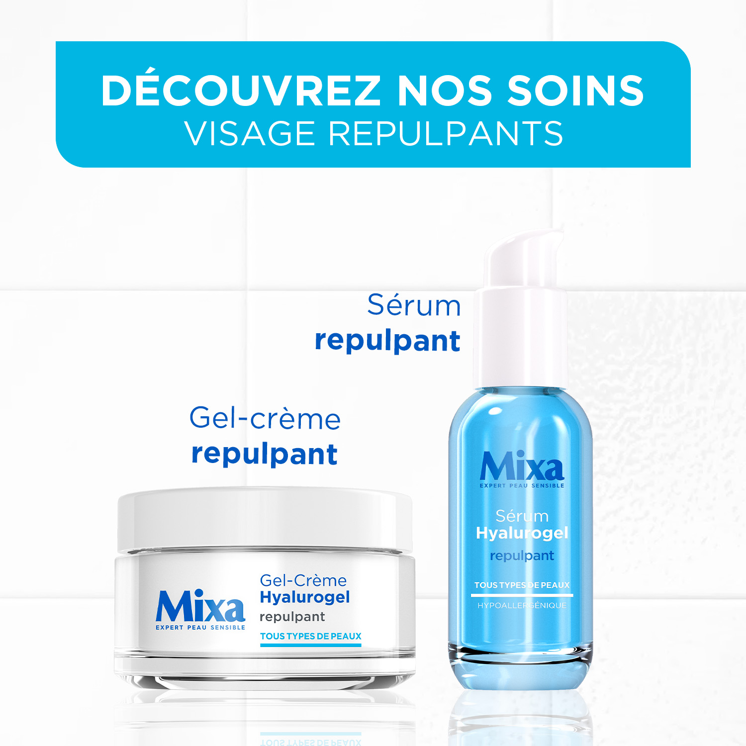 Mixa Hyalurogel Gel-Crème Hydratant Repulpant Riche 50 ml