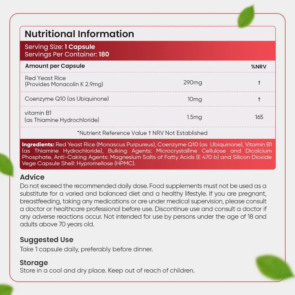 WeightWorld Riz fermenté au levure rouge 290 mg - 180 gélules