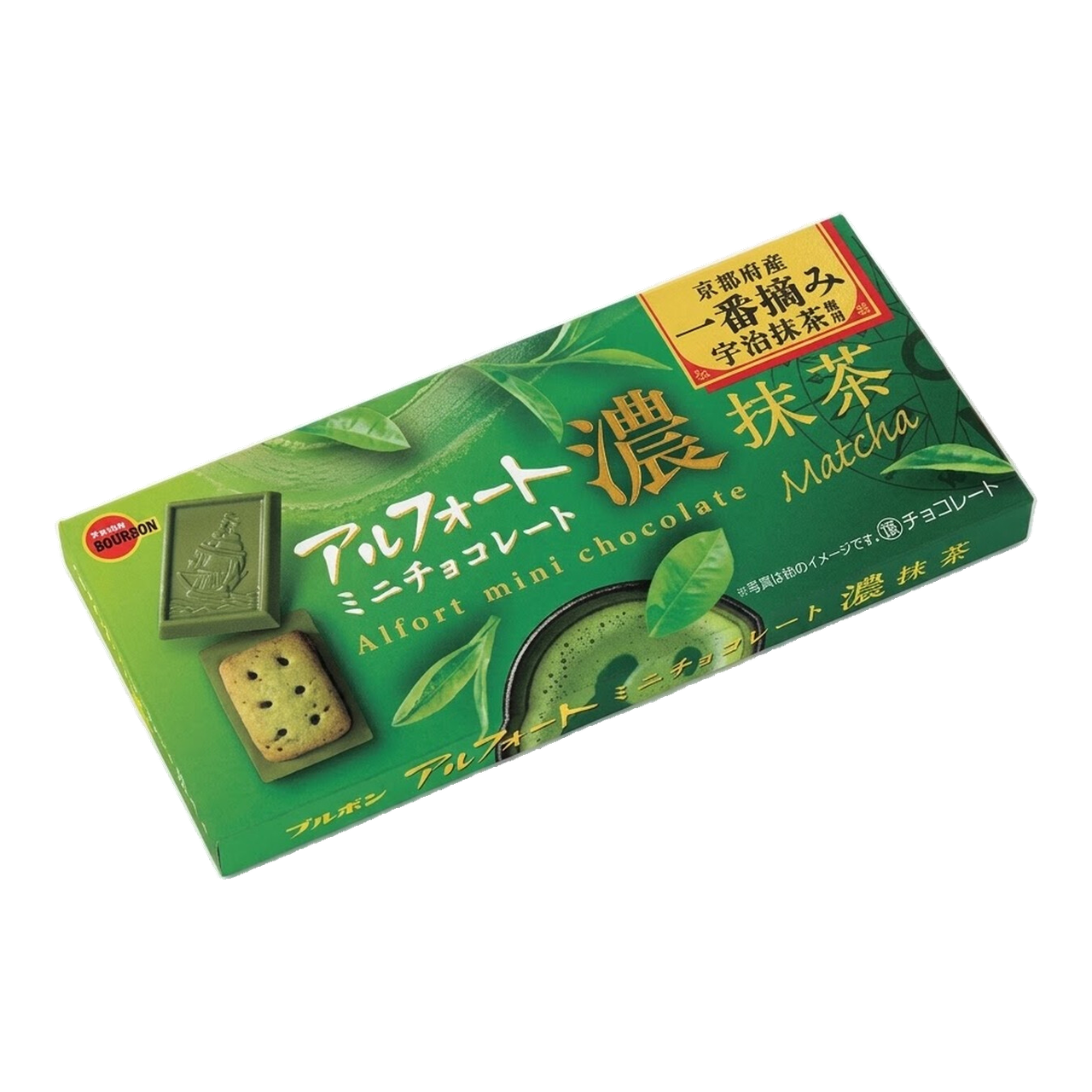 BOURBON Mini chocolat Alfort noir au matcha - 60 g
