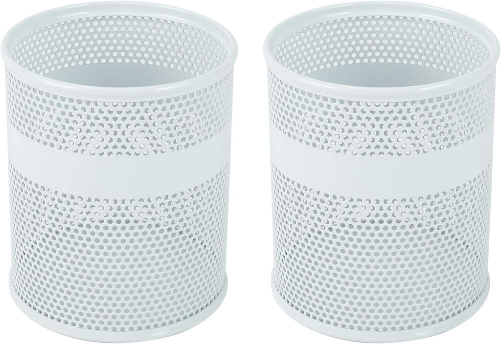 Senhoglb Lot de 2 porte-stylos en maille - Blanc