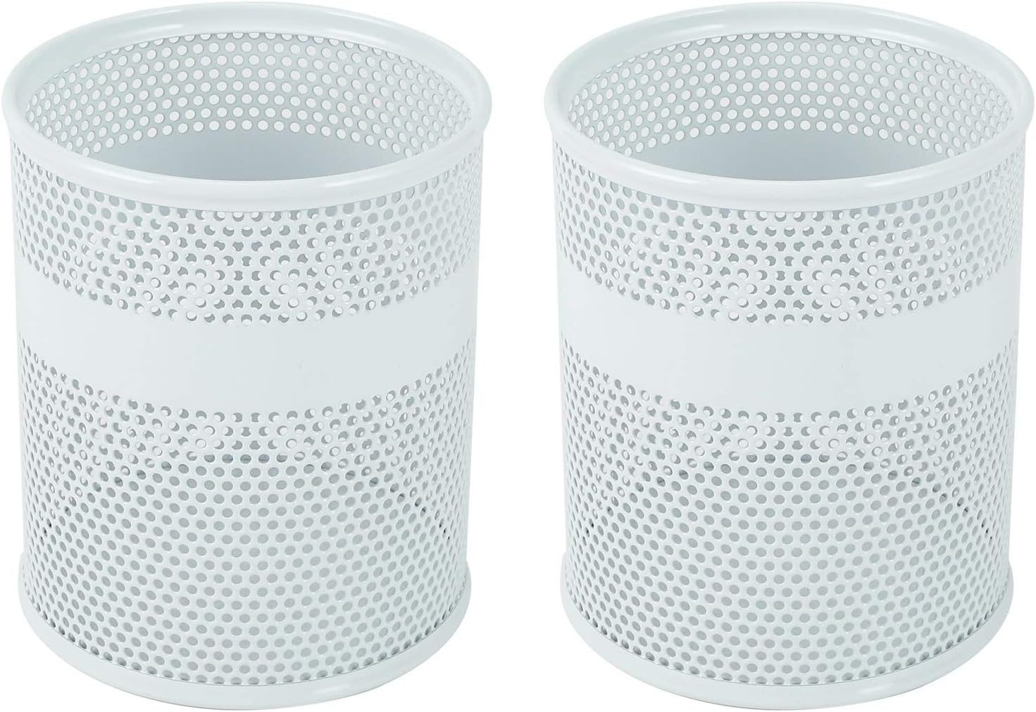 Senhoglb Lot de 2 porte-stylos en maille - Blanc