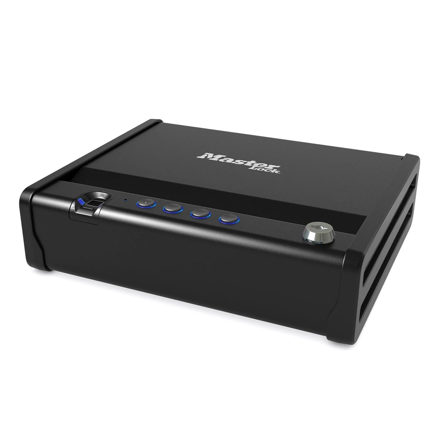 MASTER LOCK Petit coffre-fort biométrique MLD08EB - À utiliser pour les livres de chèques, l'argent, les bijoux, les passeports, les armes et plus encore