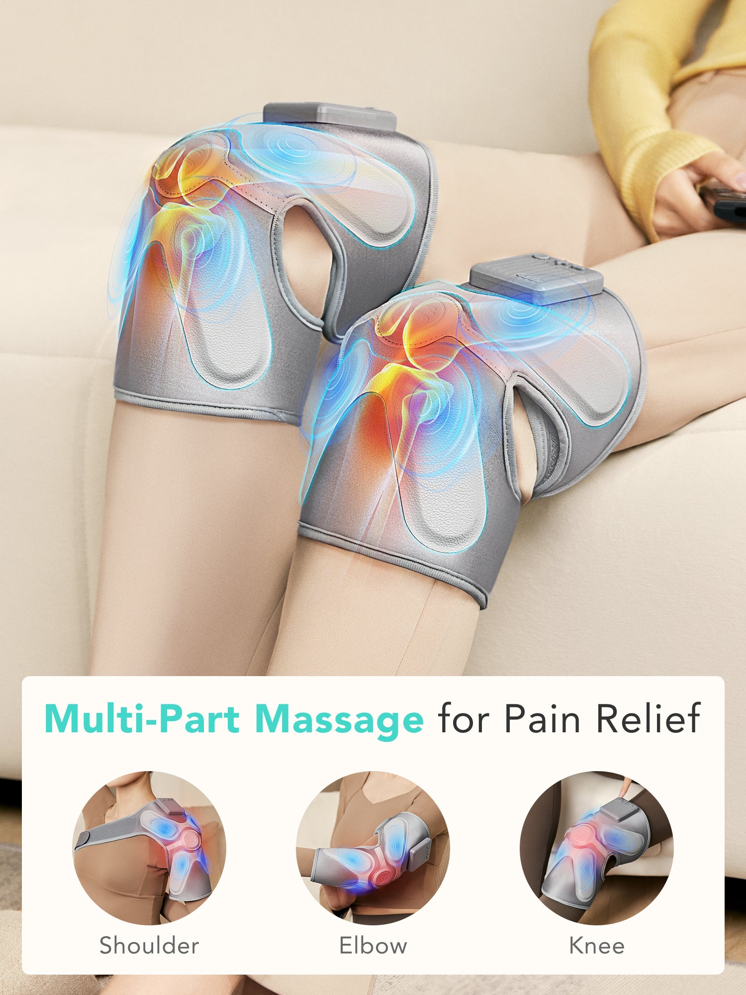 SKG W3 Pro Genouillère chauffante de massage avec fonction de vibration