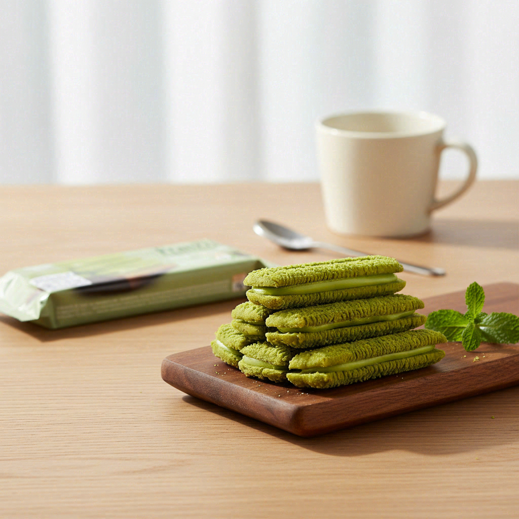 Franzzi Cookies mousse au matcha, saveur chocolat, 70 g