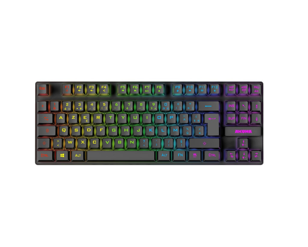 Akuma clavier gaming shônen t02 tkl 88 touches retroeclaire membrane