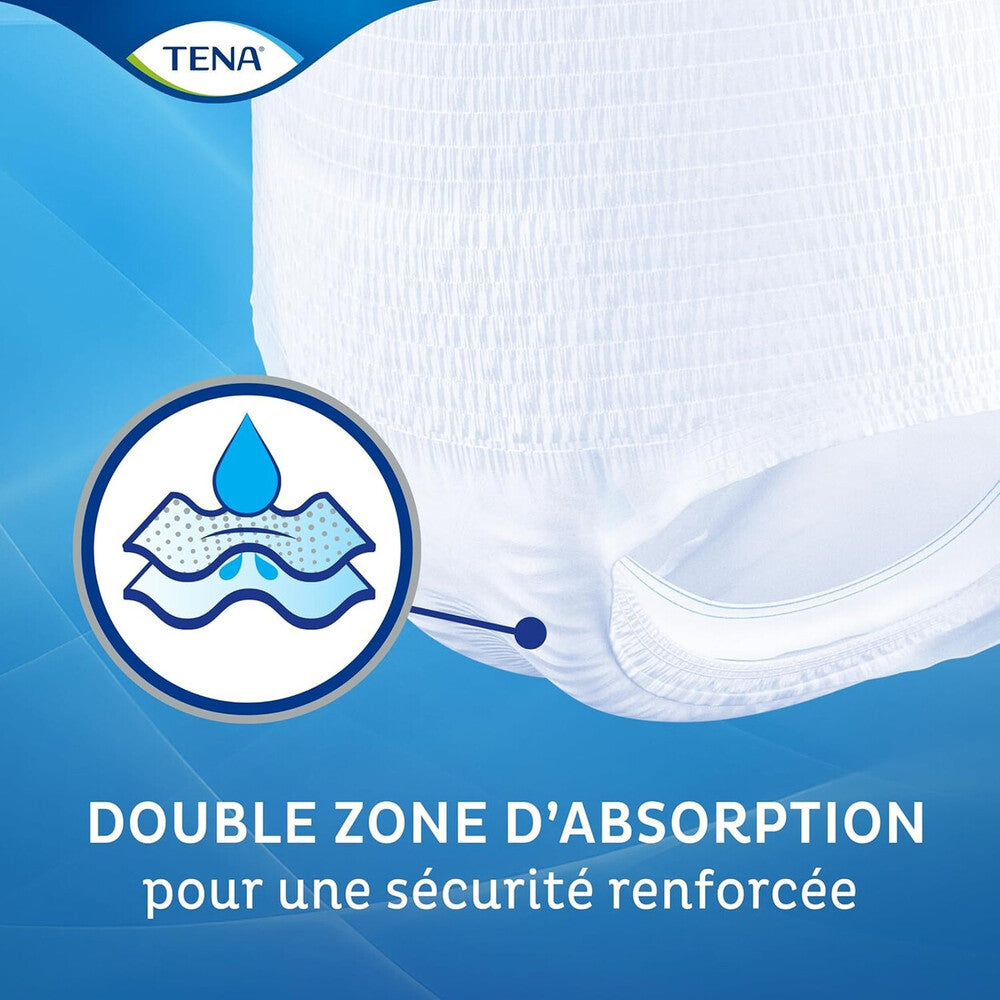 Tena Pants Protect+ Sous-vêtements d'incontinence unisexe Taille L – 32 pièces (4 paquets de 8)