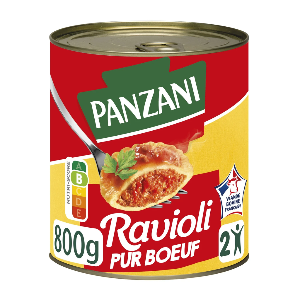 PANZANI Plat cuisiné ravioli pur bœuf 800g