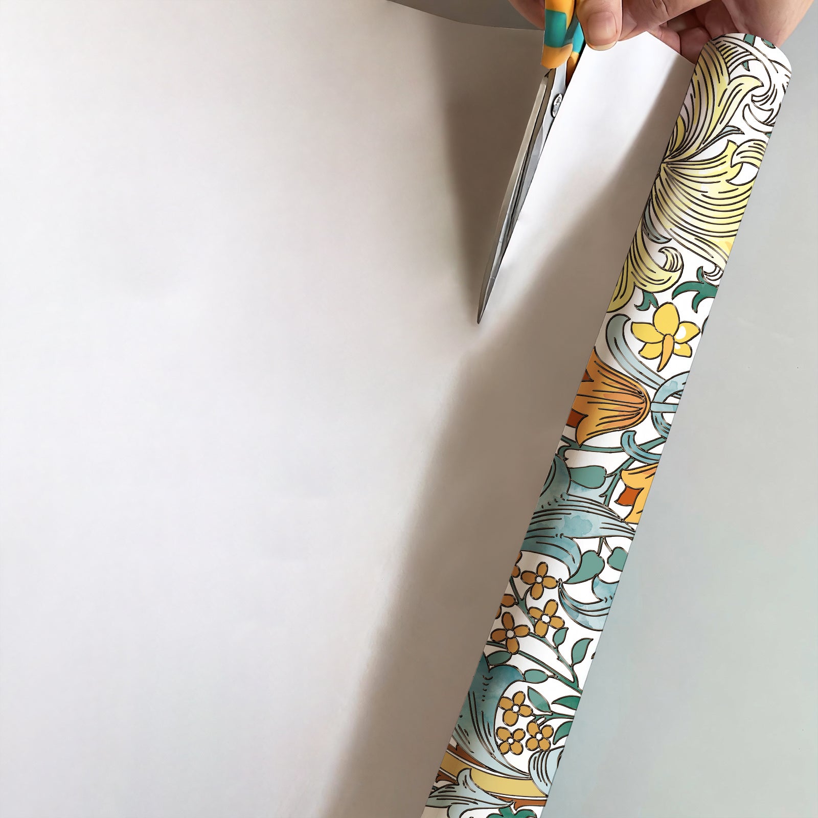 Murgall Rouleau de film décoratif pour vitre Morris lys doré - 60 x 305 cm