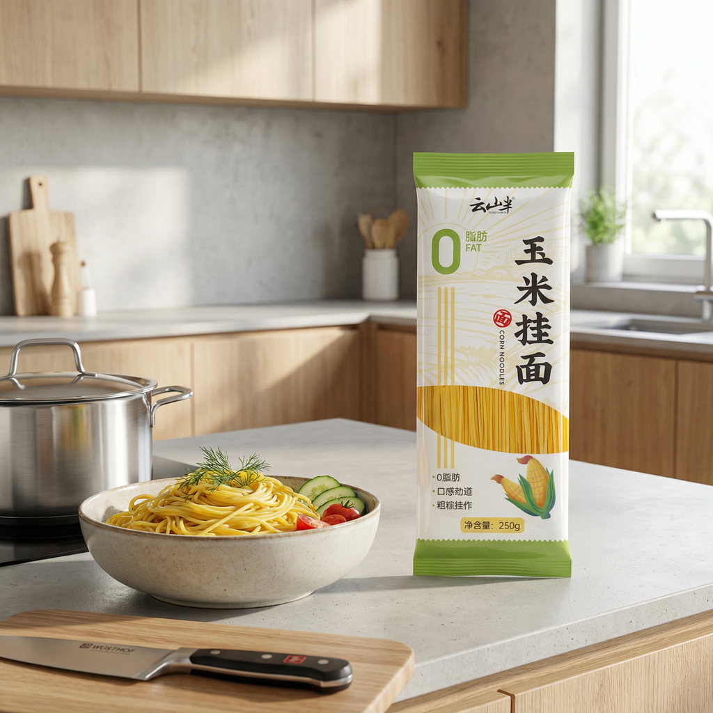 YunShanBan nouilles à la farine de maïs 0% de matières grasses, 250g