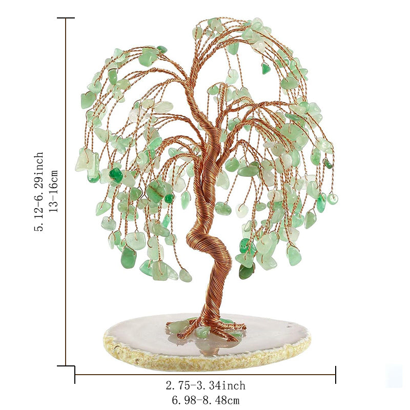 Ju7cer 1 pièce d'artisanat en cristal naturel brut attirant l'argent, arbre à argent, décoration de base, décoration d'intérieur, Noël, cristal de guérison, adapté pour la maison, le bureau et la décoration de pièce