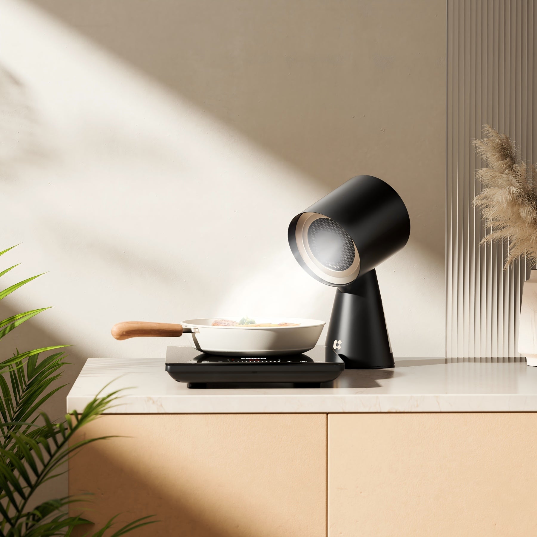 CIARRA Hotte de table portable - Noir