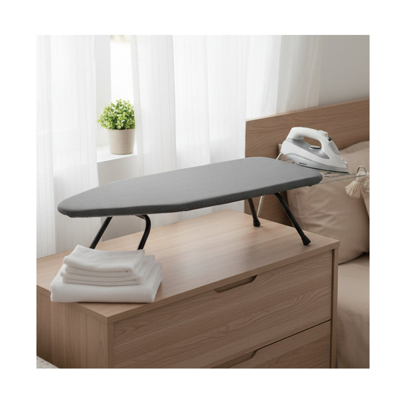 JORDAN&JUDY Table à repasser pliante de bureau, rétractable et pliable pour le rangement, gris
