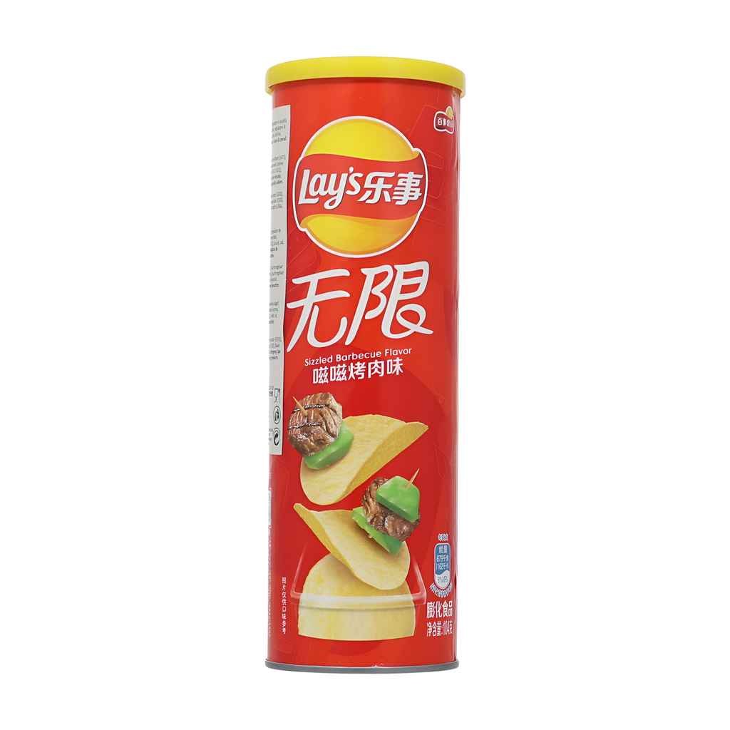 Lay’s Chips de pommes de terre, saveur barbecue intense, boîte métallique, 104 g