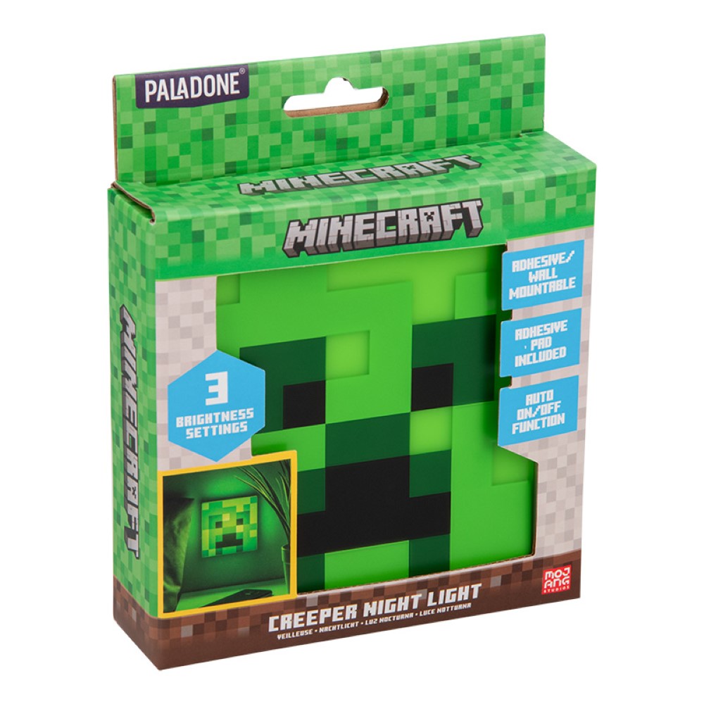 MINECRAFT Veilleuse Creeper - sous licence officielle - Fonctionne avec piles