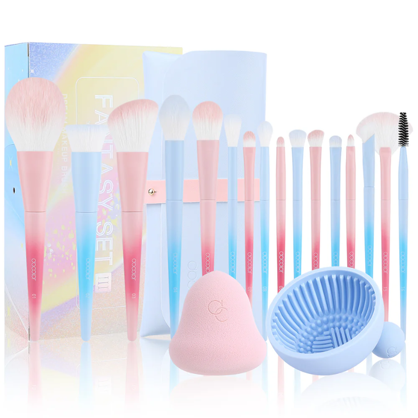docolor Coffret de 16 pinceaux de maquillage et accessoires - Dreamy 3.0