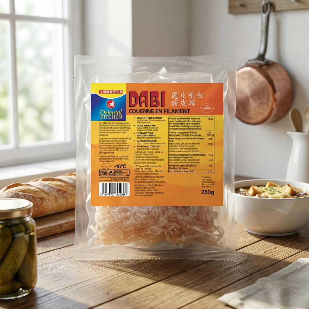 ORIENTAL KITCHEN Peau de porc effilochée - 250 g