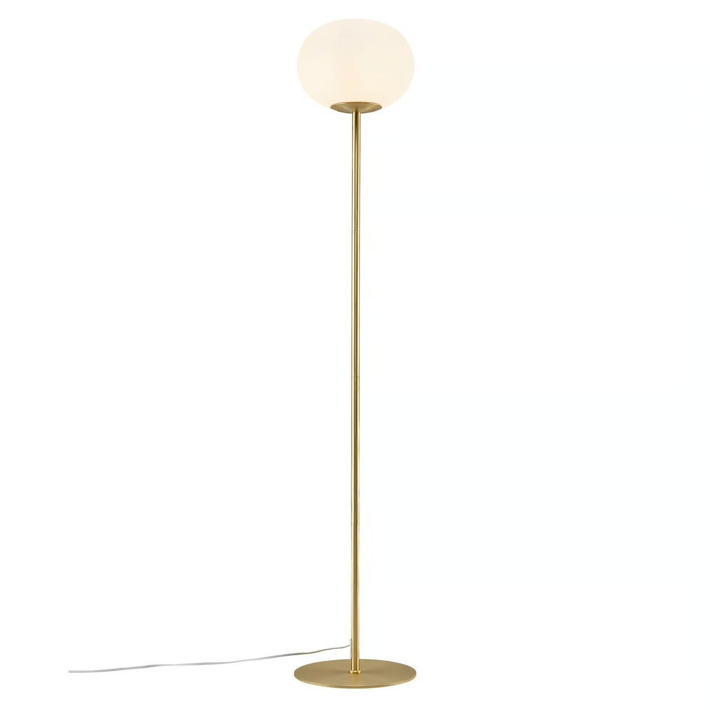 Lampadaire ALTON 27,5 verre et métal laiton IP20 E27 - Nordlux, Intérieur