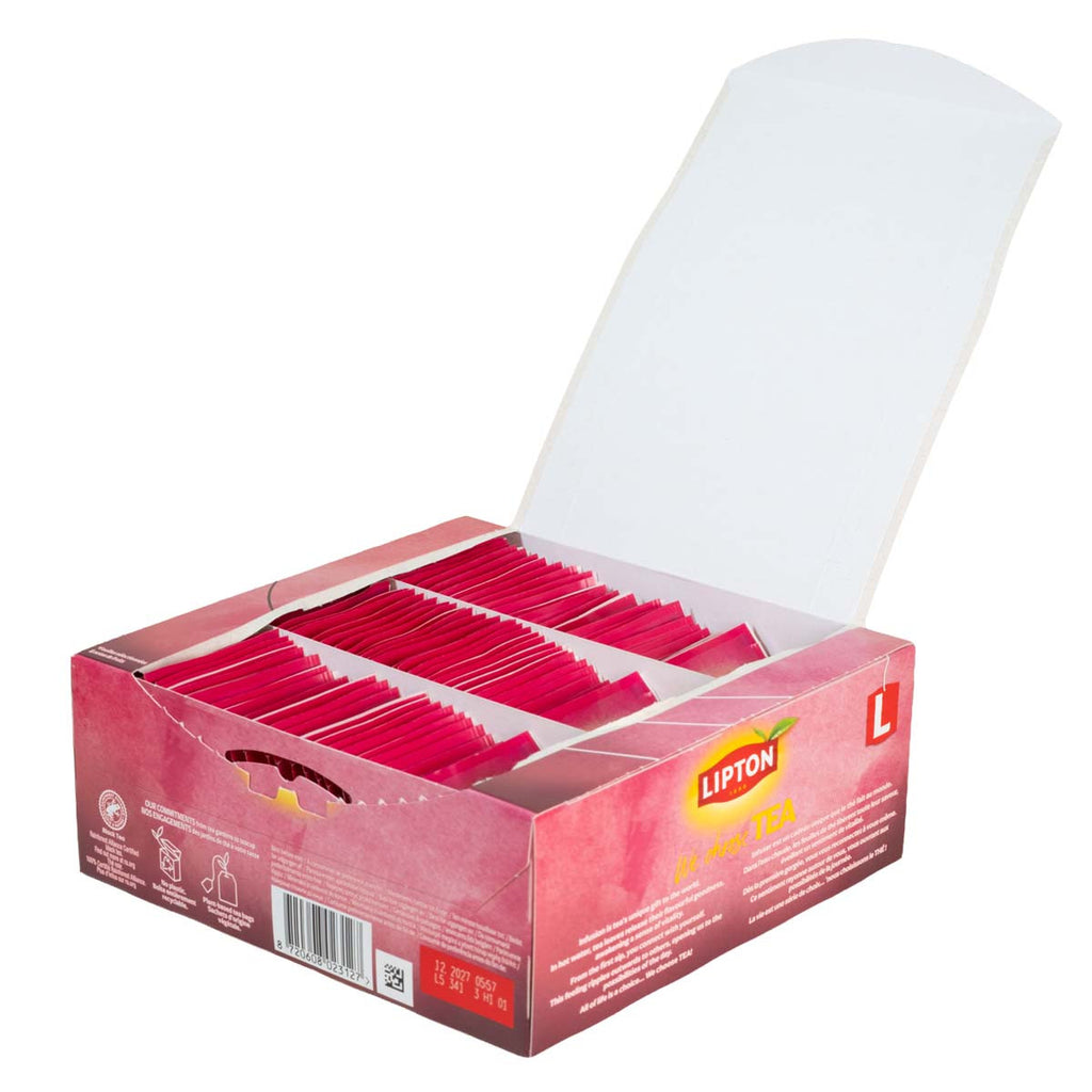 LIPTON Coffret Thé noir fruits rouges 100 sachets