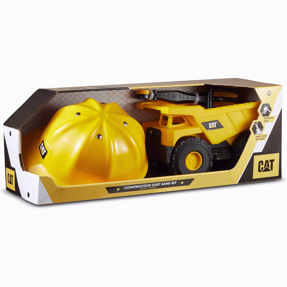 CAT Pack Construction Fleet avec camion benne, casque et outil