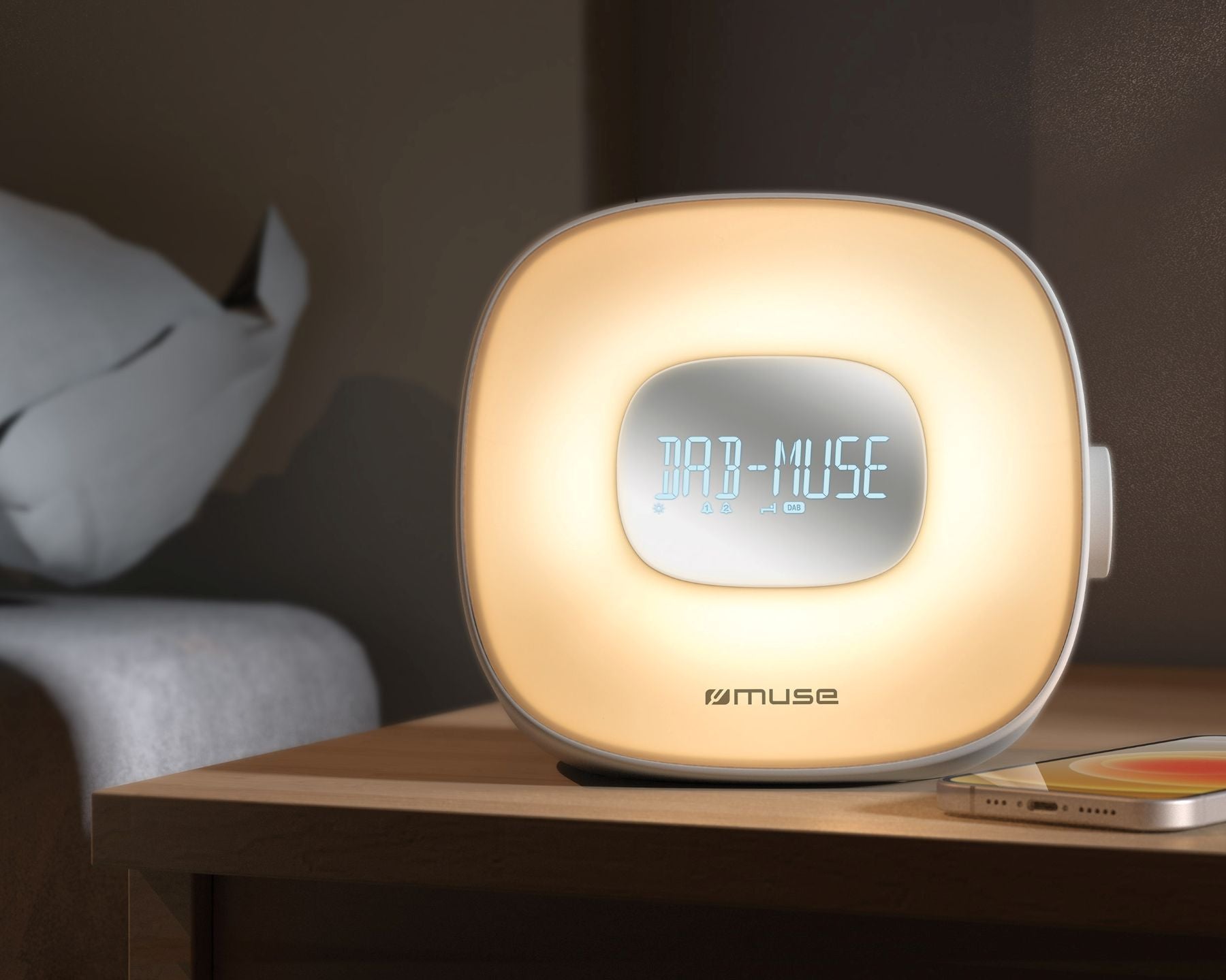 Muse ML-198 CR Radio-réveil lumineux avec sons de la nature