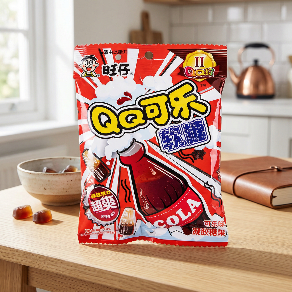 WANT WANT QQ Bonbons gélifiés saveur cola 70 g