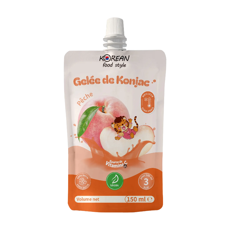 Korean Food Style Boisson de gelée de konjac saveur pêche 150 ml