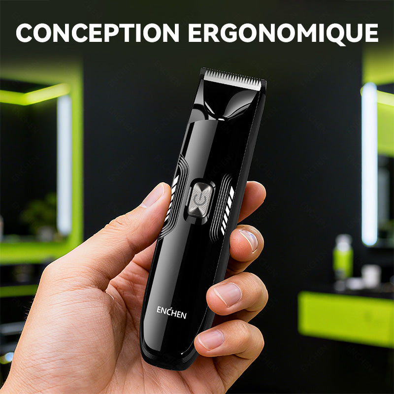 Tondeuse électrique Enchen Spark 3 pour l'aine et le corps, avec lame en céramique respectueuse de la peau pour éviter les coupures, tonte du corps, 1 pièce.