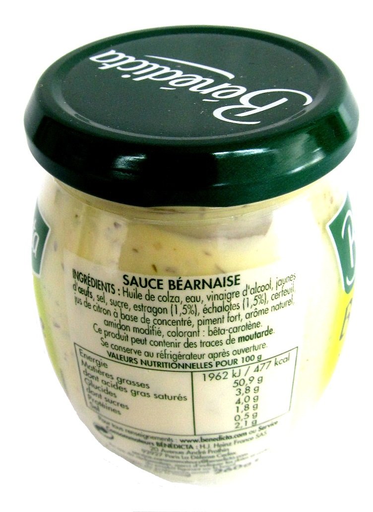 Bénédicta Sauce béarnaise à l’aneth et aux échalotes - 260 g
