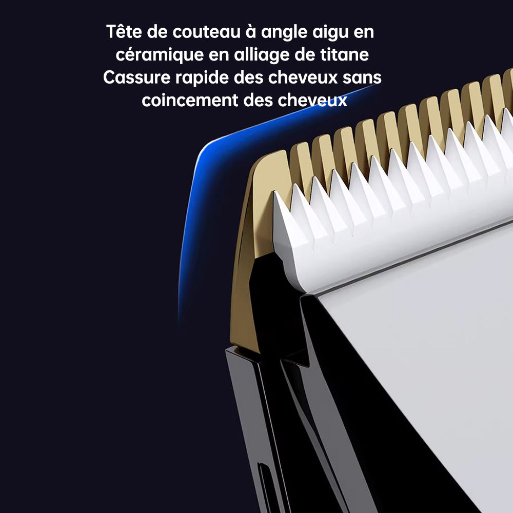 CONFU T90 Tondeuse à cheveux électrique adultes et enfants, ensemble d'outils de coiffure pour usage autonome à domicile et en salon de coiffure
