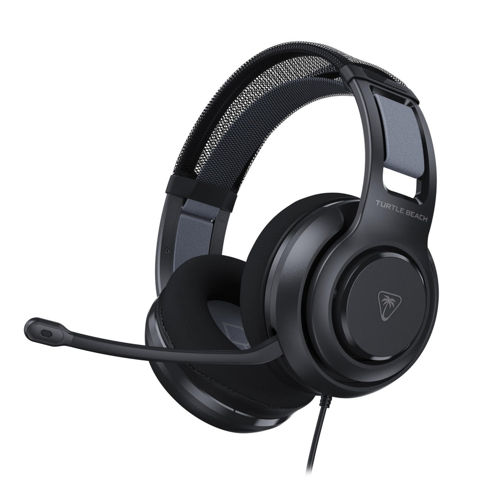 Turtle Beach Atlas 200 Casque Gaming PC Filaire (Prise Jack 3,5 mm) - Micro Flip-to-Mute - PC - Noir