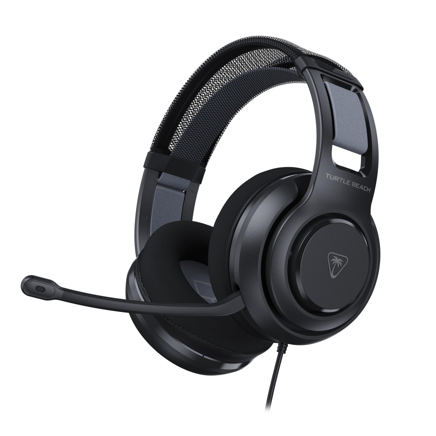 Turtle Beach Atlas 200 Casque Gaming PC Filaire (Prise Jack 3,5 mm) - Micro Flip-to-Mute - PC - Noir