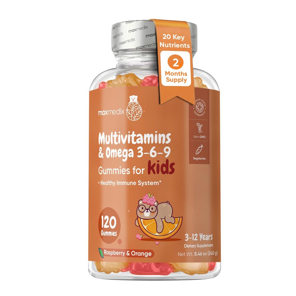 maxmedix Gommes multivitaminées pour enfants, 120 gommes