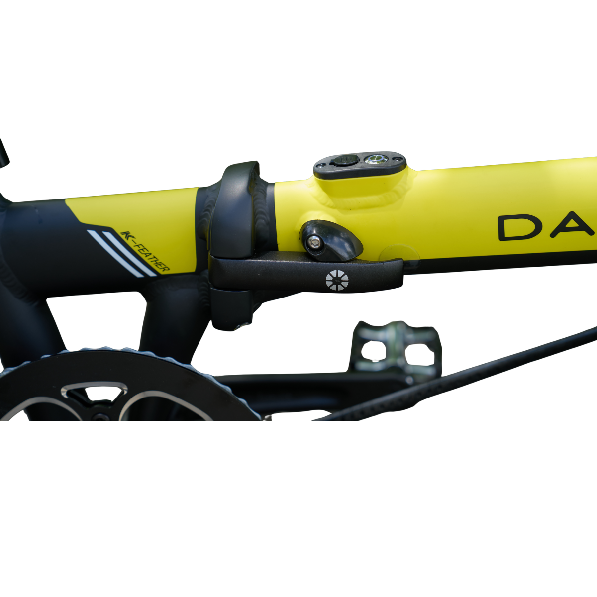 DAHON K-Feather Vélo électrique pliant avec moteur de moyeu arrière et batterie 24 V 5 Ah, pneu 16" x 1,5" - Jaune