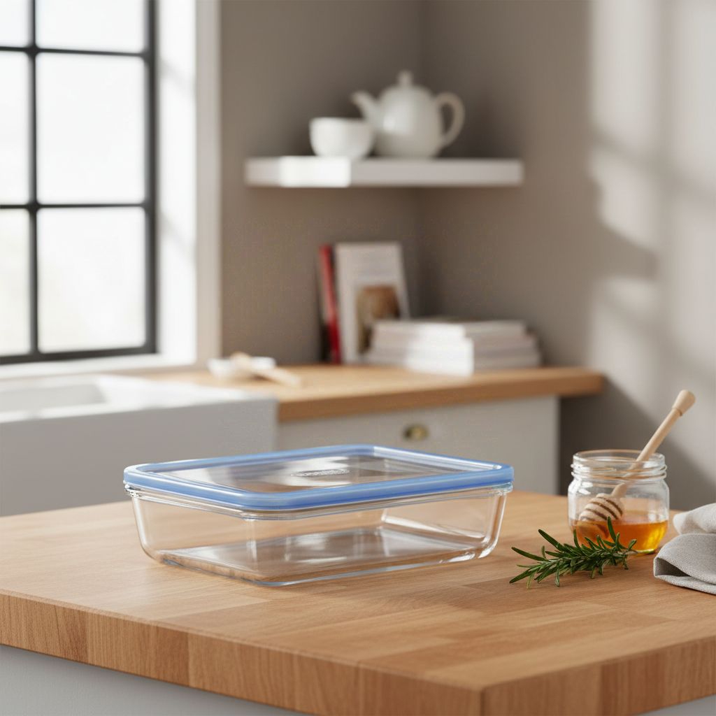 PYREX Récipient rectangulaire en verre pur - 0,8 L