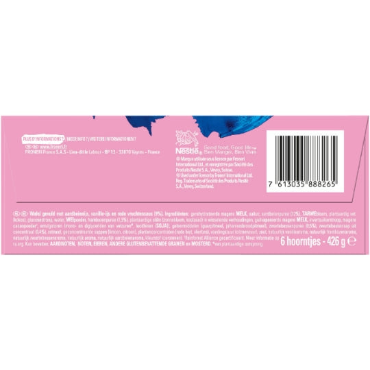 EXTRÊME Cônes glacés Fraise Vanille x6 426g