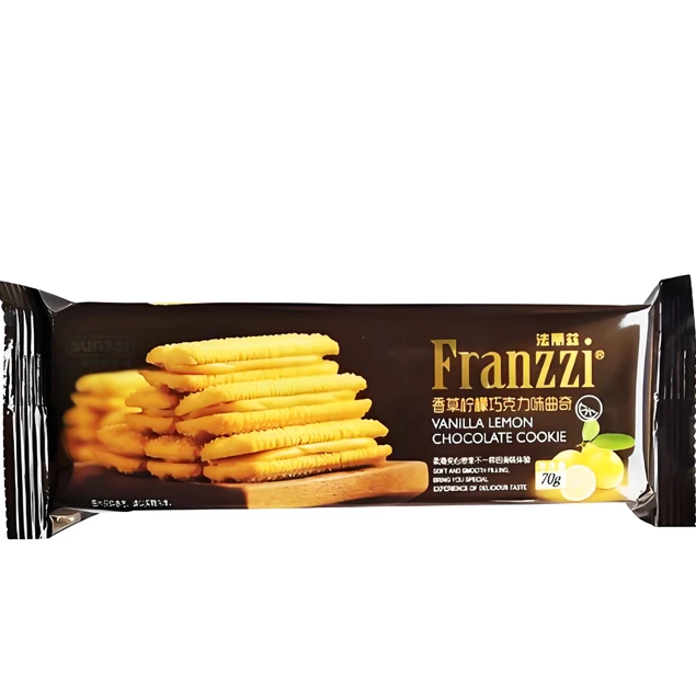 FLZ Biscuits au chocolat, au citron et à la vanille - 70 g