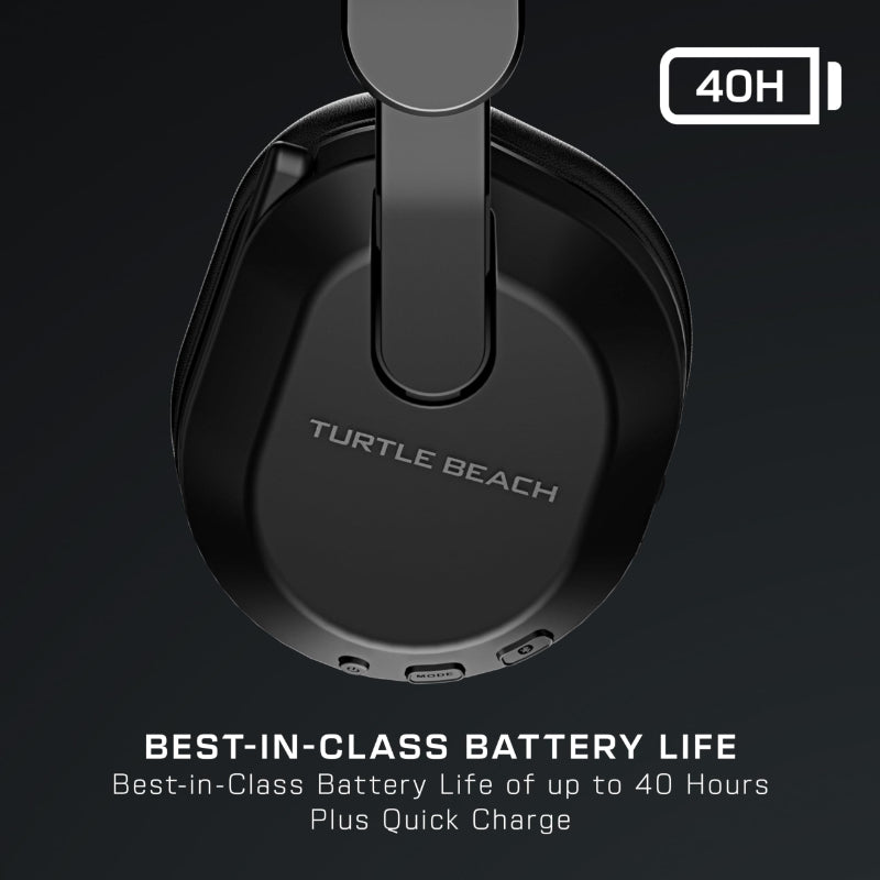 Turtle Beach Stealth 500 Playstation Casque Gaming sans Fil - Micro Muet par Basculement - PS5, PS4, PC, Switch 2 & Mobile - Noir