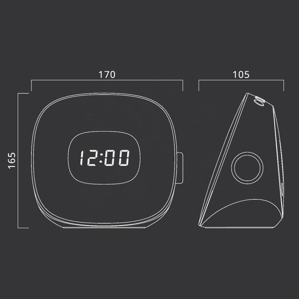 Muse ML-198 CR Radio-réveil lumineux avec sons de la nature